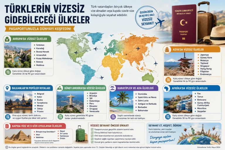 Türklerin Vizesiz Gidebileceği Ülkeler 2026: Pasaportsuz ve Vizesiz Seyahat Rehberi