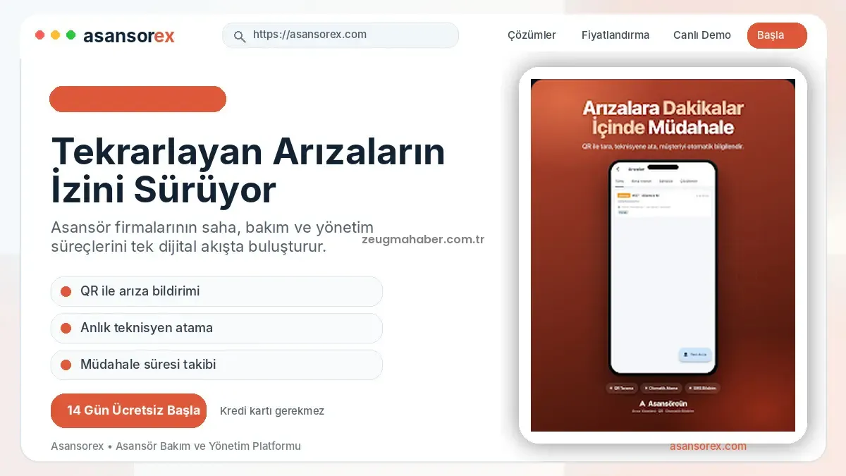 Asansorex.com Tekrarlayan Arızaların İzini Sürüyor