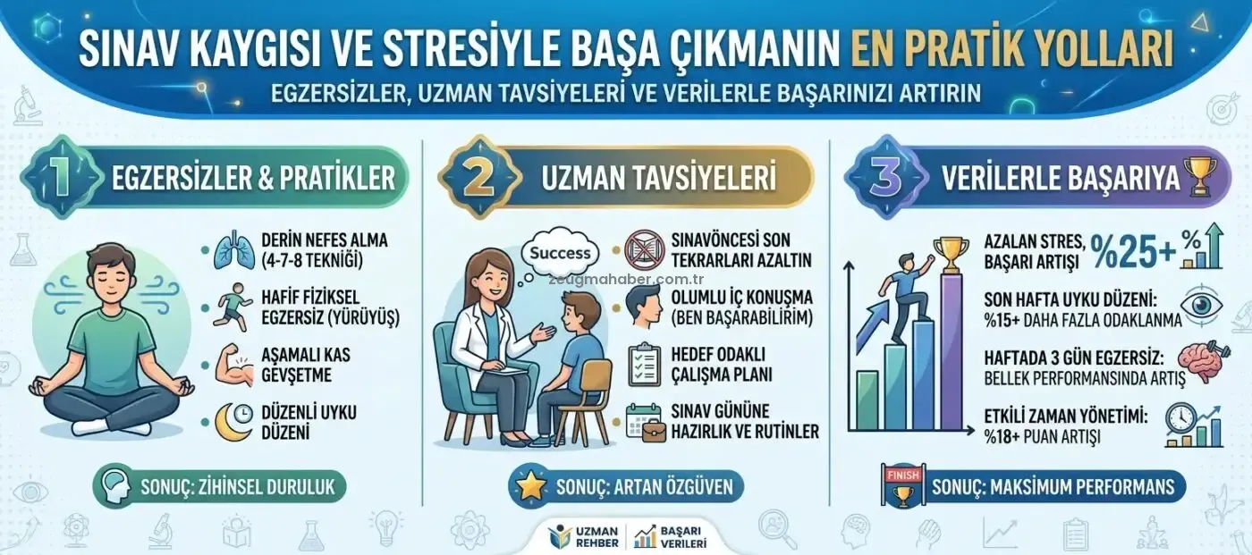 Başarıyı Engelleyen Sınav Stresini Yönetmenin 5 Kolay Yolu